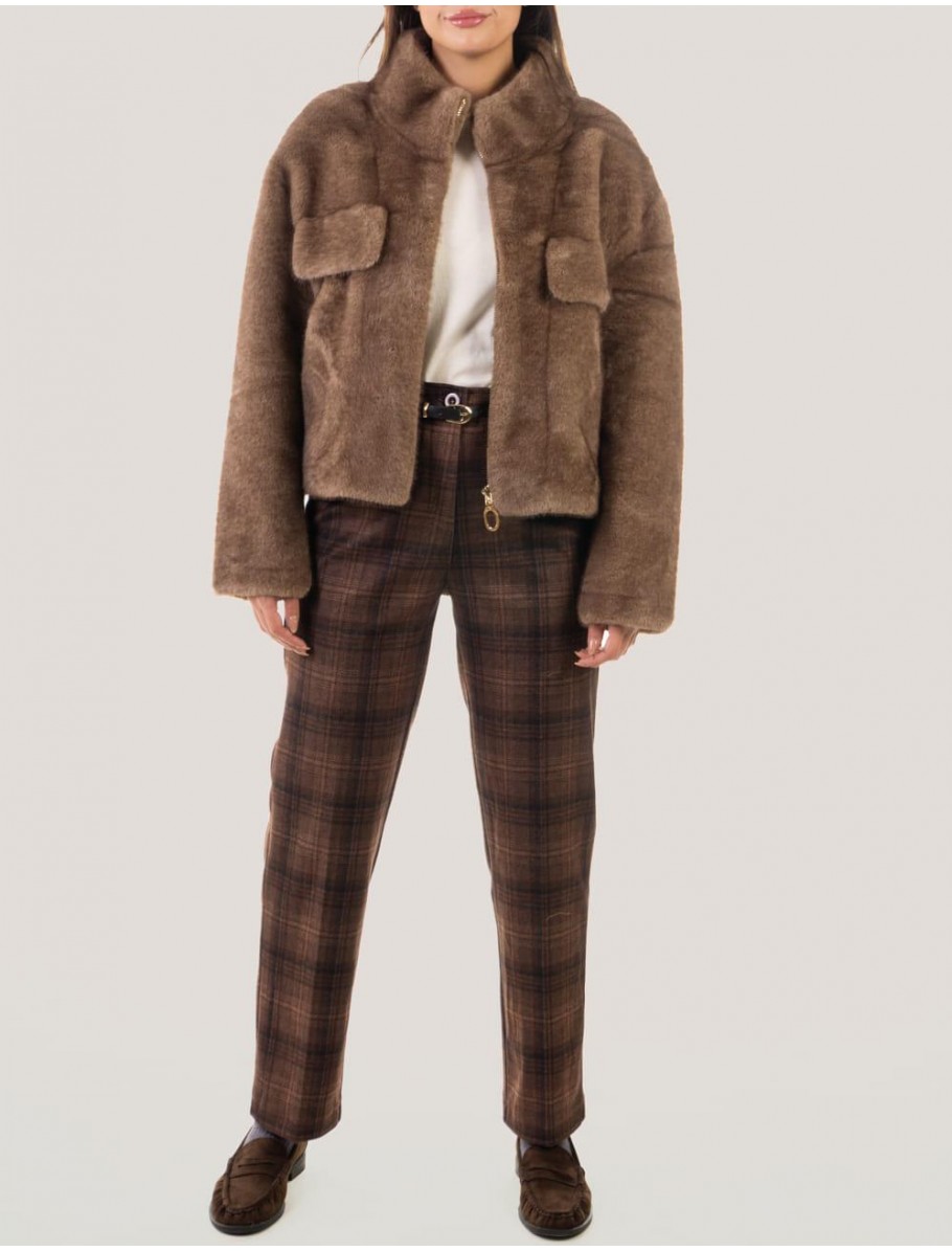 CHAQUETA OBVIO LUNA TAUPE