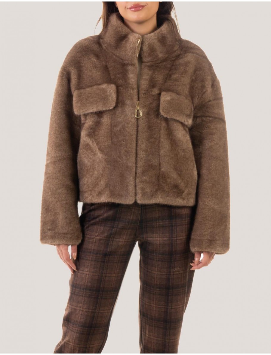 CHAQUETA OBVIO LUNA TAUPE