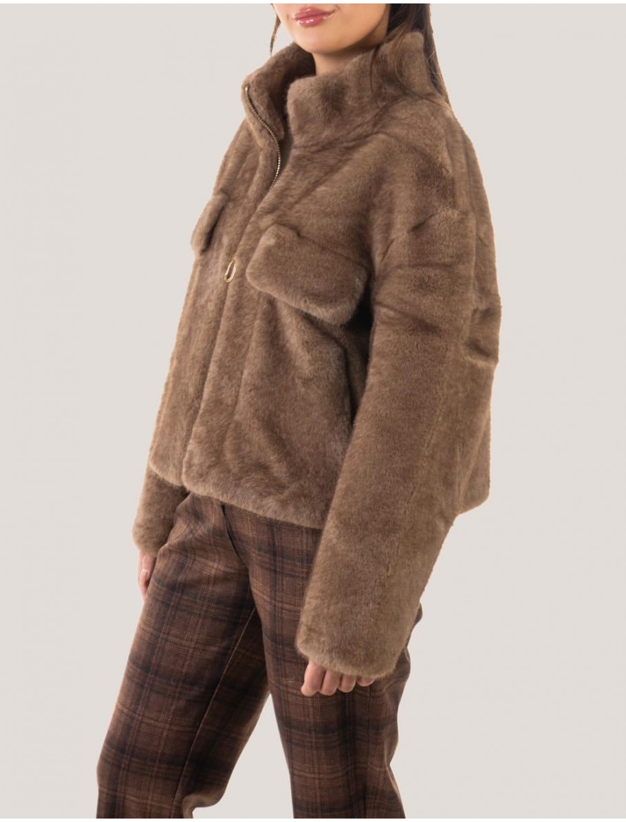 CHAQUETA OBVIO LUNA TAUPE