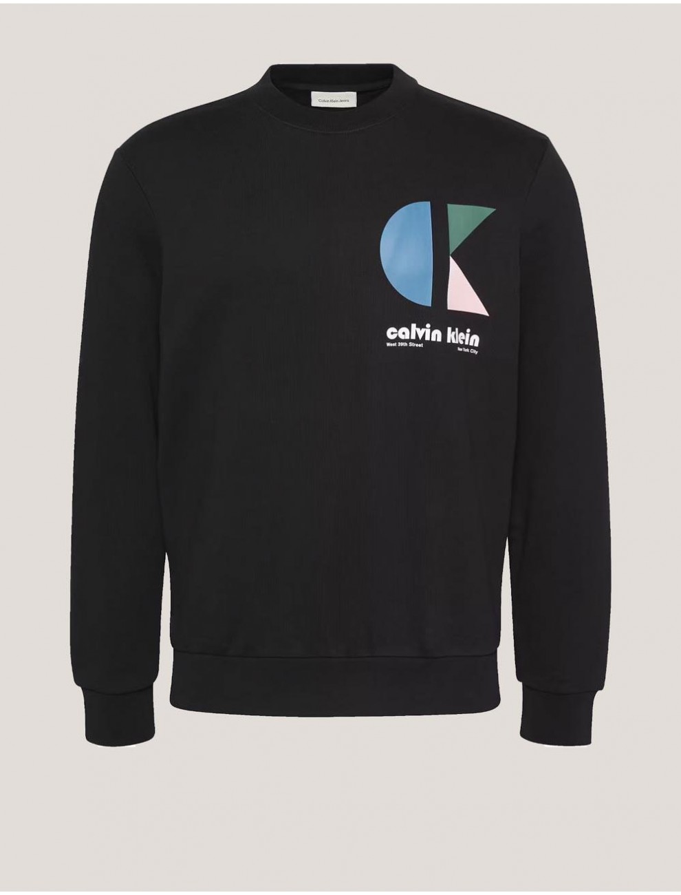 SUDADERA CALVIN KLEIN TRRY CK BHS NEGRO