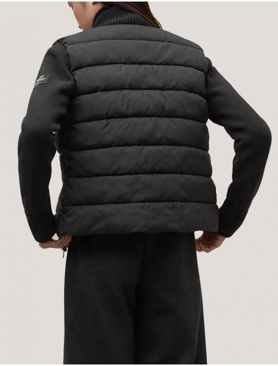CHAQUETA ECOALF DENALI HOOD HYBRID NEGRO