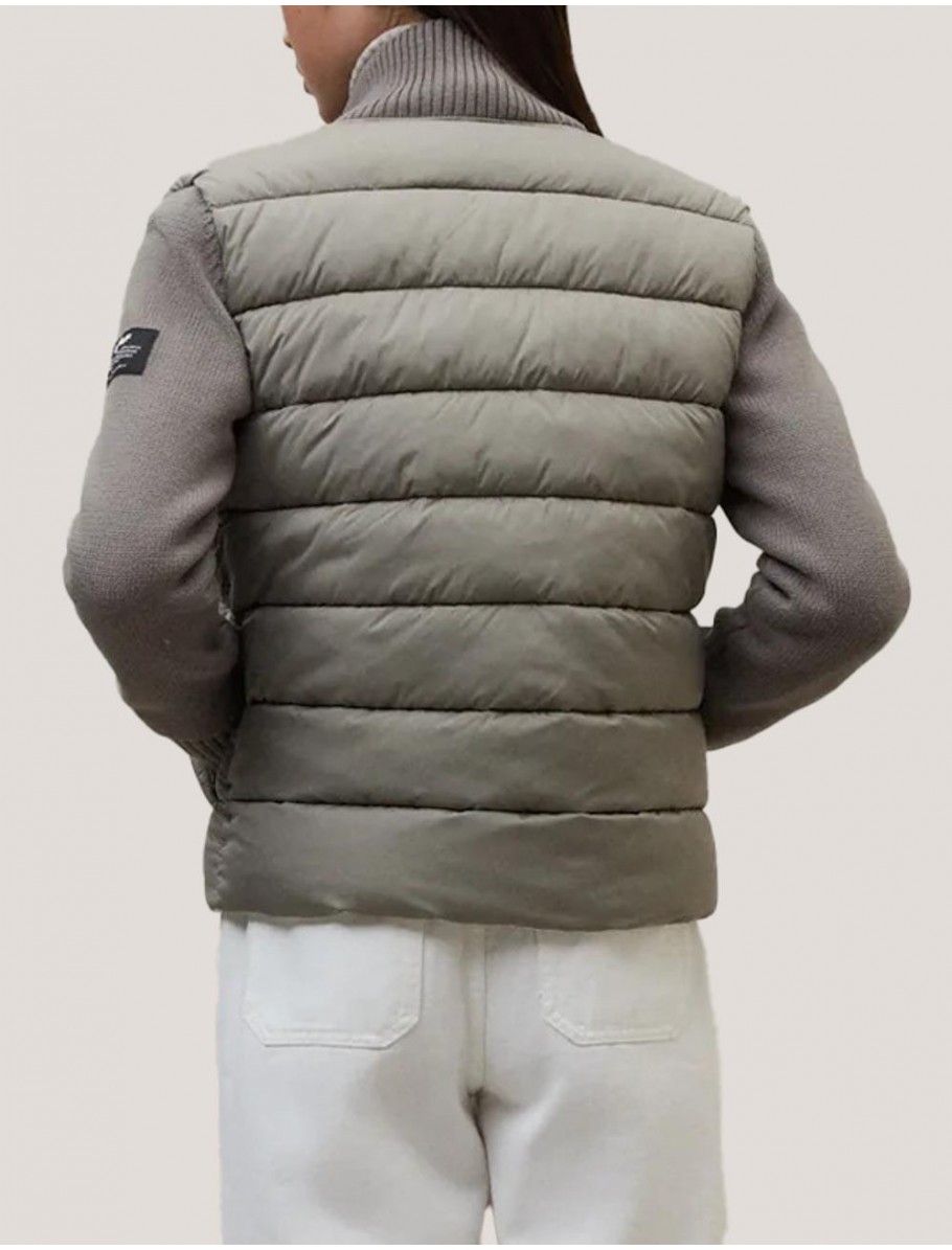 CHAQUETA ECOALF DENALI HOOD HYBRID TAUPE