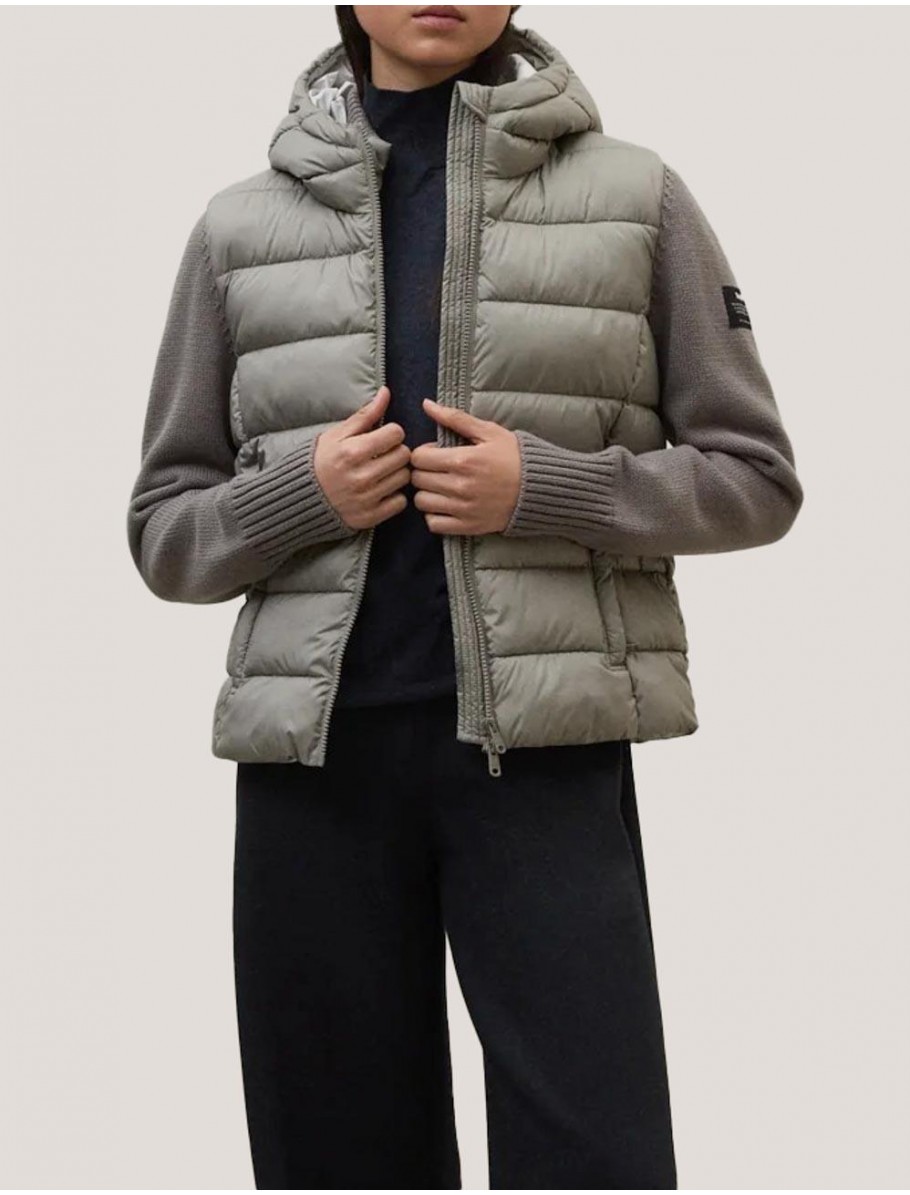 CHAQUETA ECOALF DENALI HYBRID TAUPE