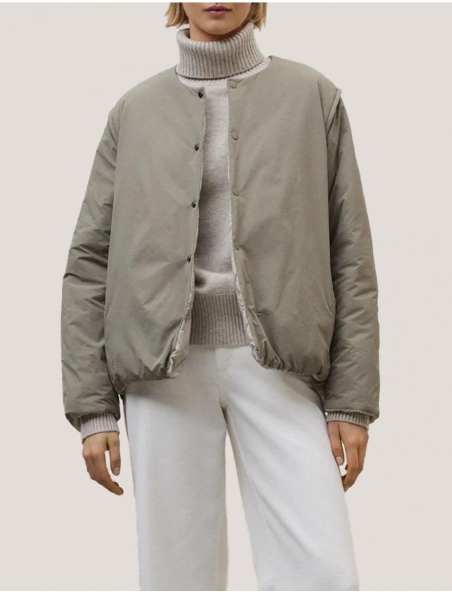 CHAQUETA ECOALF GERES REVERSIBLE TAUPE