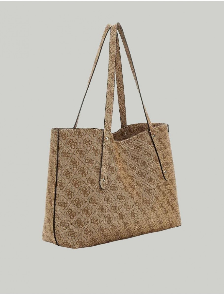 BOLSO GUESS BRENTON TOTE MARRoN