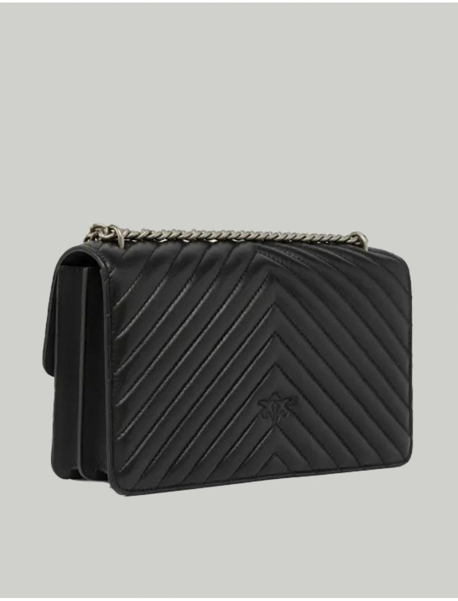 BOLSO PINKO LOVE ONE CLASSIC NEGRO