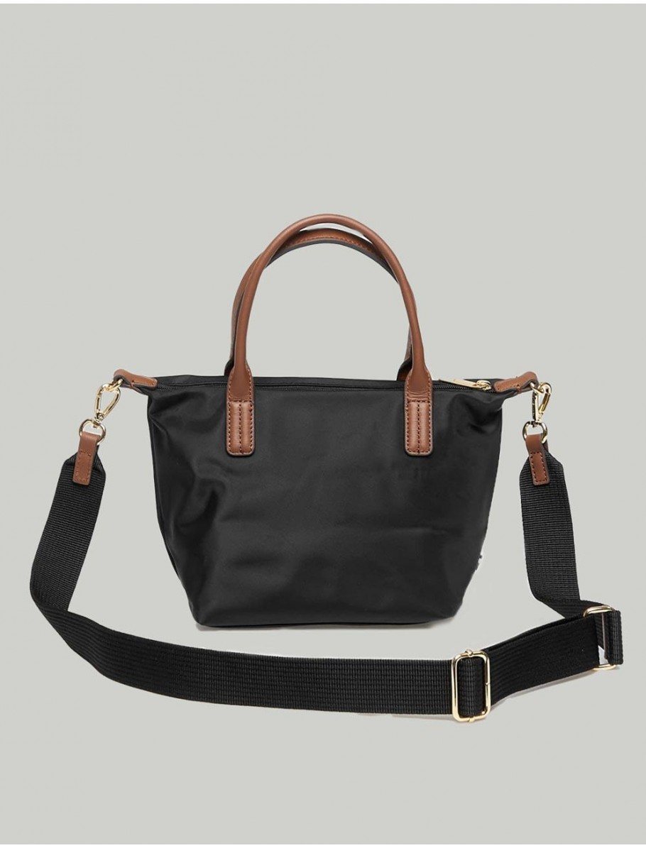 BOLSO TOMMY HILFIGER POPETTE MINI TOTE NEGRO
