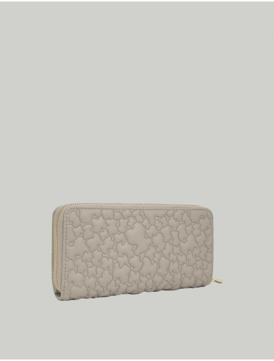 CARTERA TOUS TOUS PUFFY BEAR BILLETM TAUPE