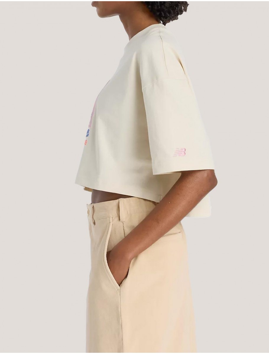 CAMISETA NEW BALANCE WT53904 BEIG