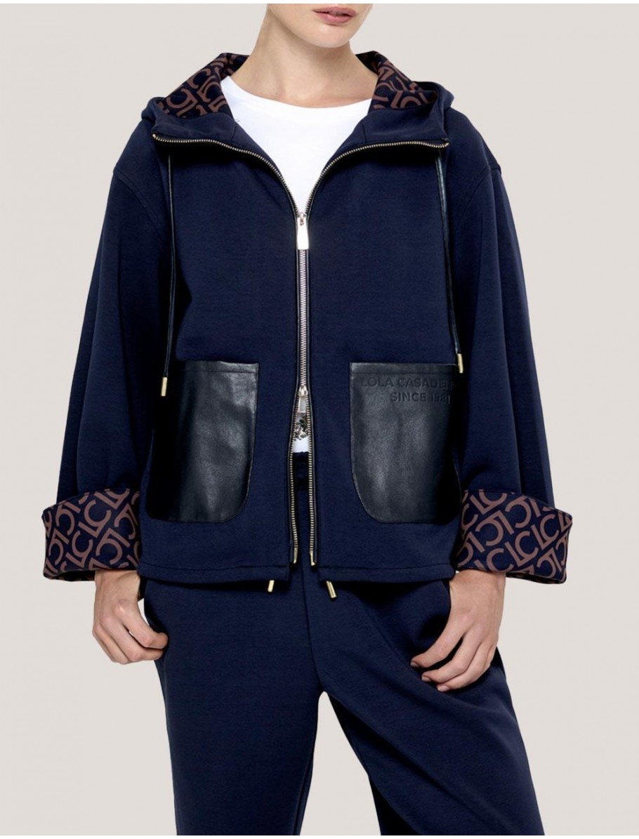 SUDADERA LOLA CASADEMUNT LF2511033 AZUL