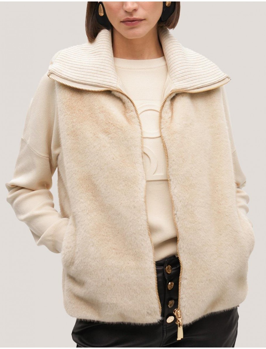 CHALECO LOLA CASADEMUNT LF2501011 BEIG