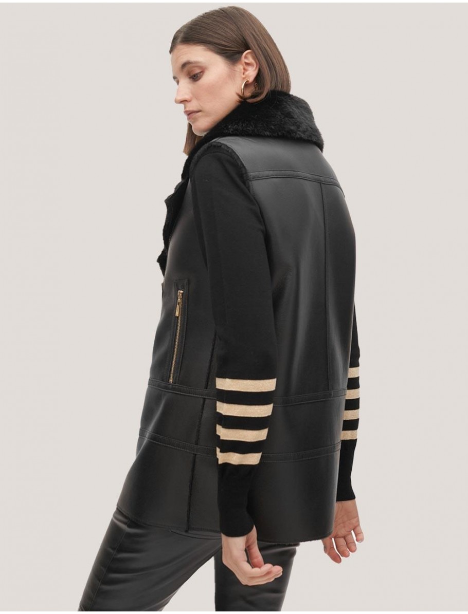 CHALECO LOLA CASADEMUNT LF2501013 NEGRO