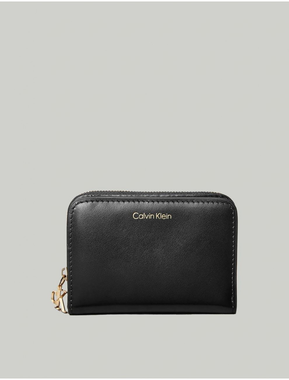 CARTERA CALVIN KLEIN CK PULLER MEDIUM FLAP ZIP AROUND NEGRO