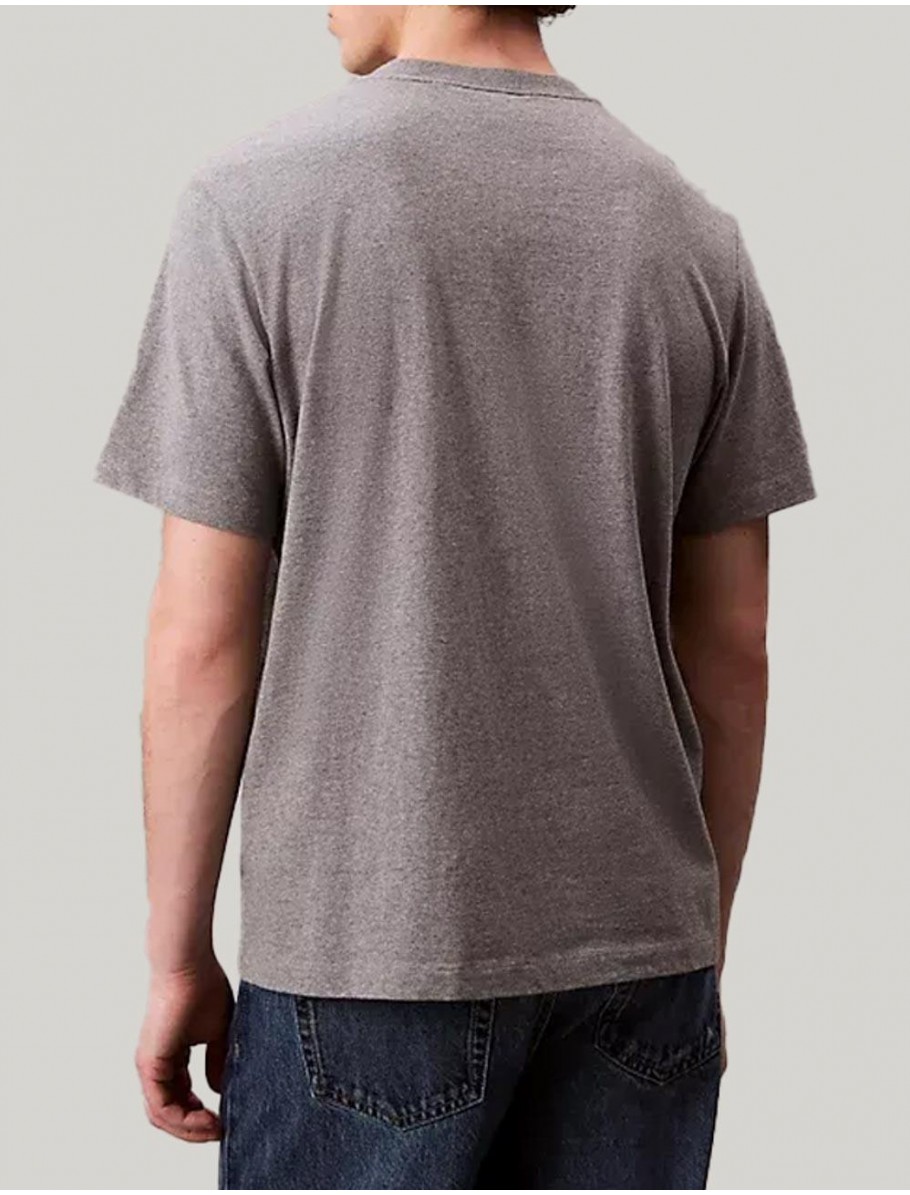 CAMISETA CALVIN KLEIN SS MONOGRAM EASY TEE GRIS