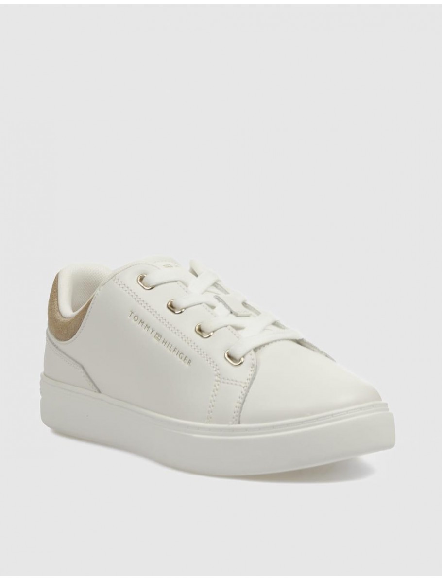 ZAPATILLA TOMMY HILFIGER CASUAL CUPSOLE SNEAKER BEIG