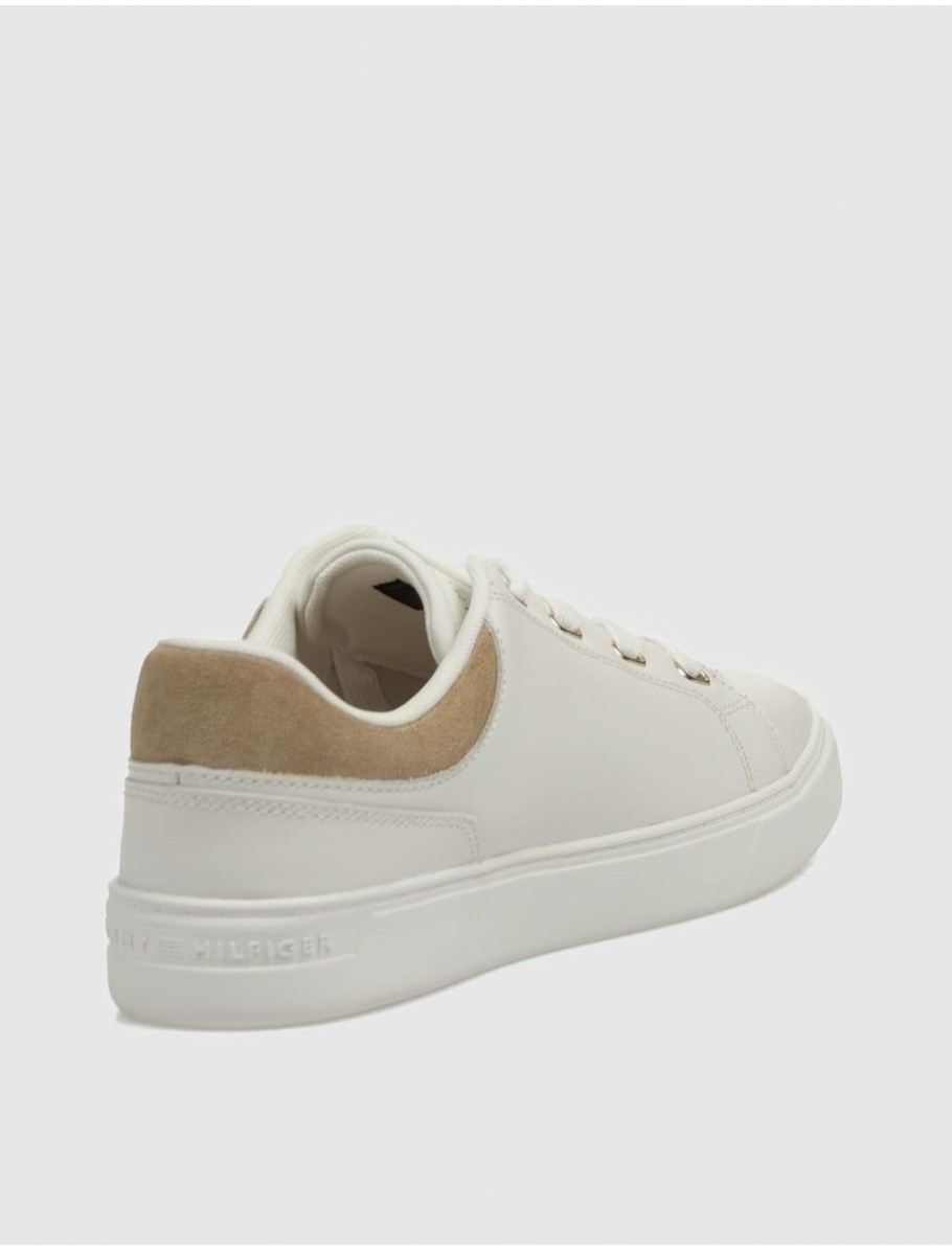 ZAPATILLA TOMMY HILFIGER CASUAL CUPSOLE SNEAKER BEIG