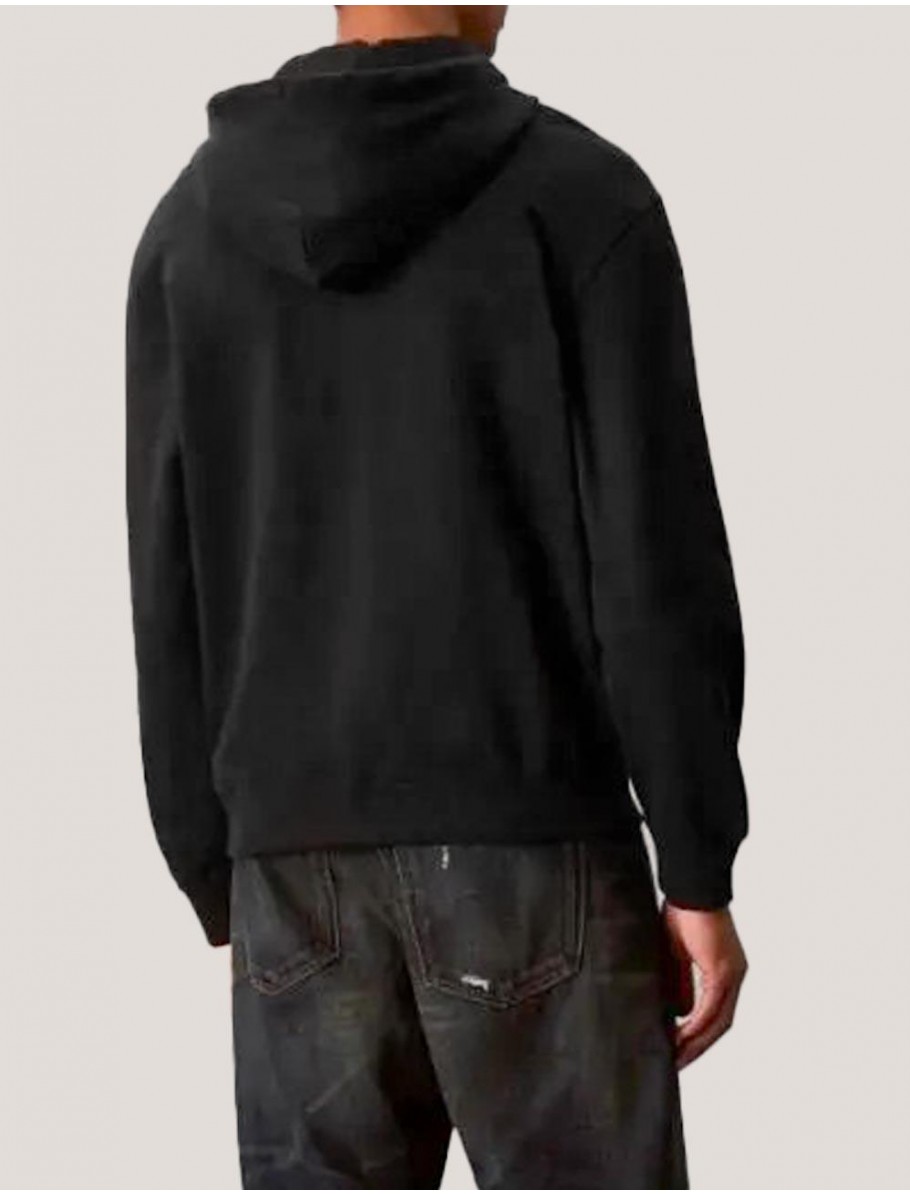 CHAQUETA CALVIN KLEIN LS EU 350TERRY MONOGRAM FZ NEGRO