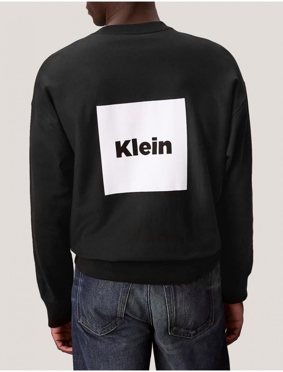 SUDADERA CALVIN KLEIN LS PREMIUM FLEECE CALVIN NEGRO
