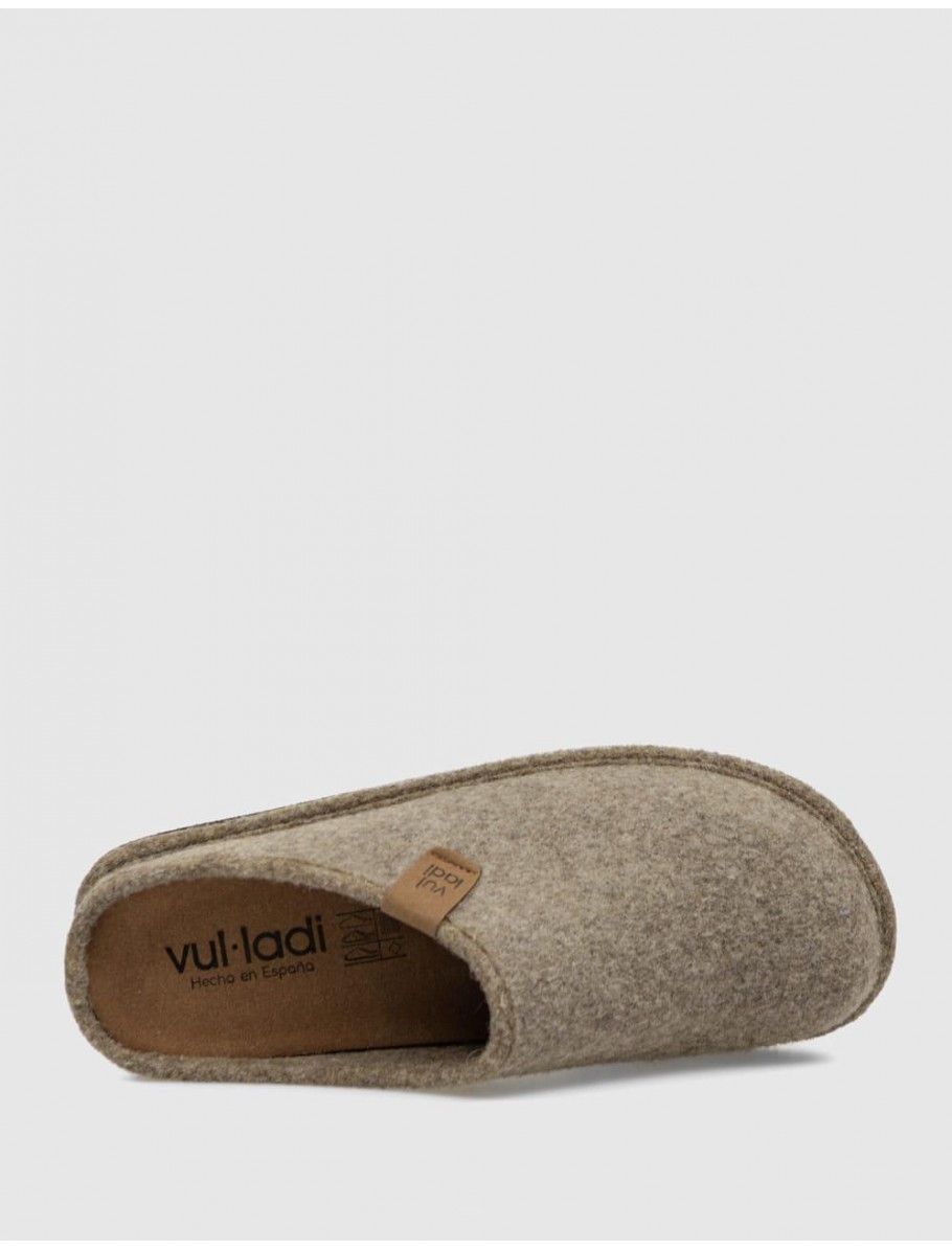 ZAPATILLA DE CASA VUL LADI 7160 383 TAUPE