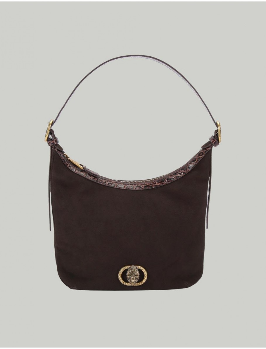 BOLSO KURT GEIGER CHELSEA SOFT HOBO MARRoN