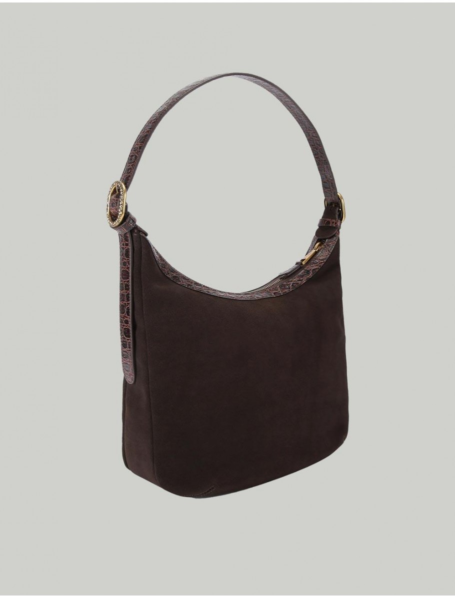 BOLSO KURT GEIGER CHELSEA SOFT HOBO MARRoN
