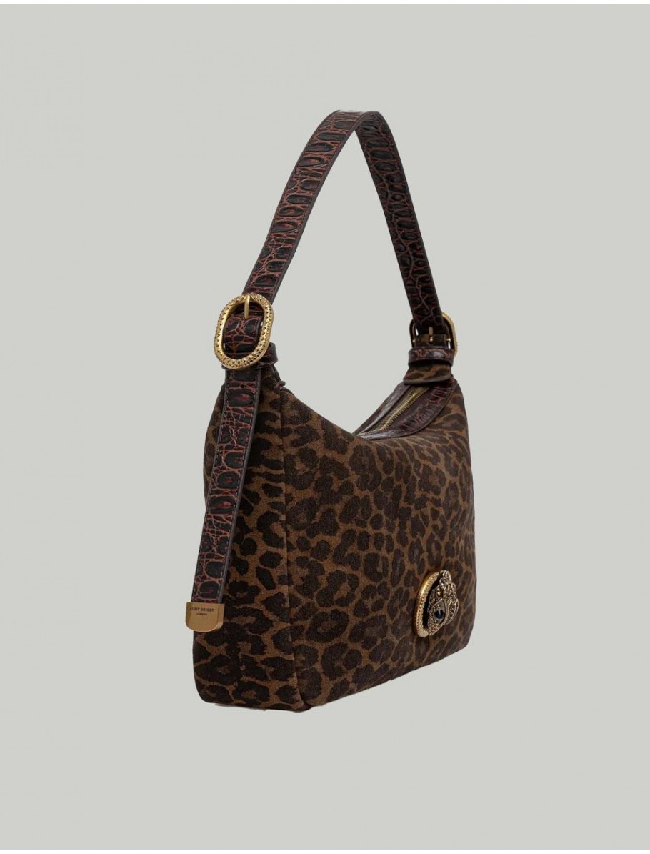 BOLSO KURT GEIGER CHELSEA SOFT SHOULDER BAG MARRoN