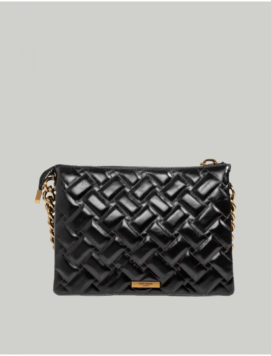 BOLSO KURT GEIGER CHELSEA PUFF 3 POUCH MARRoN