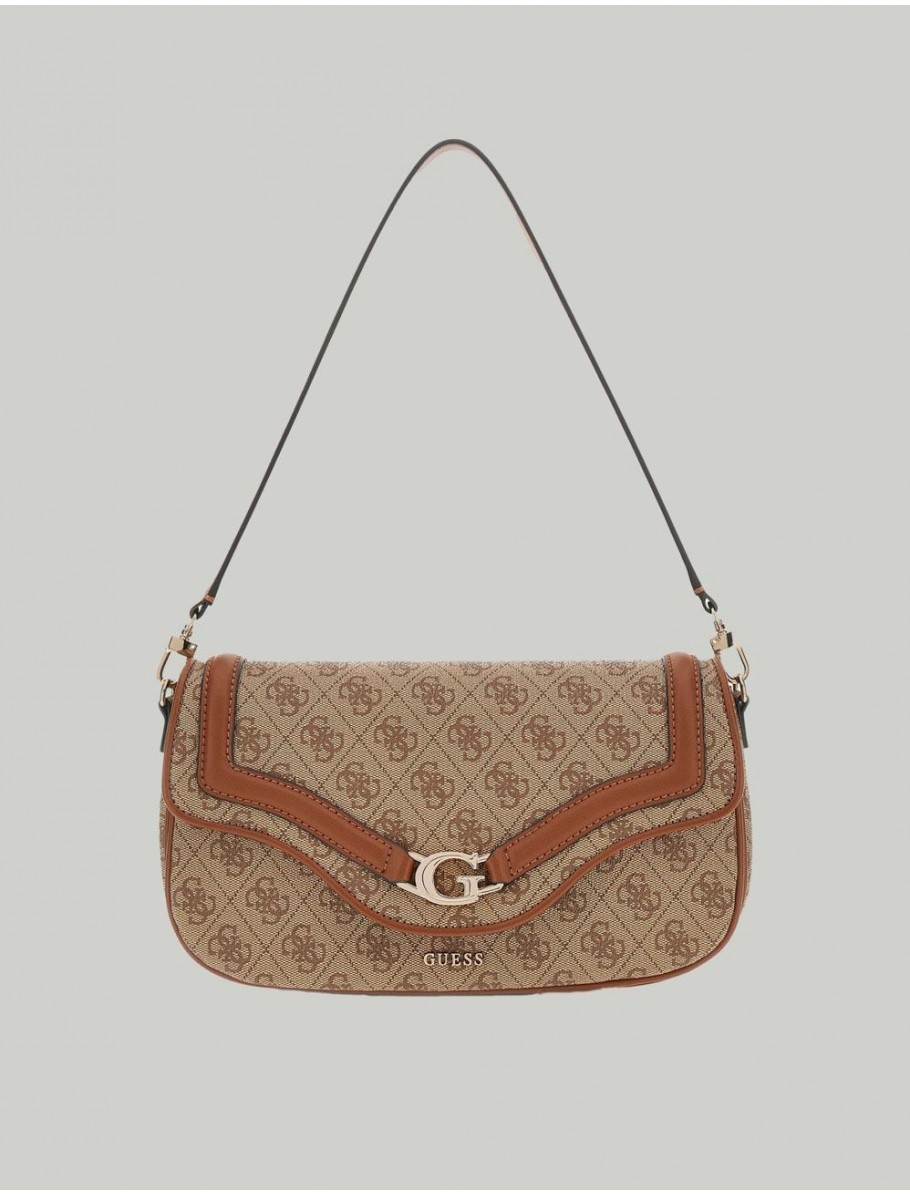 BOLSO GUESS DEA FLAP MARRoN