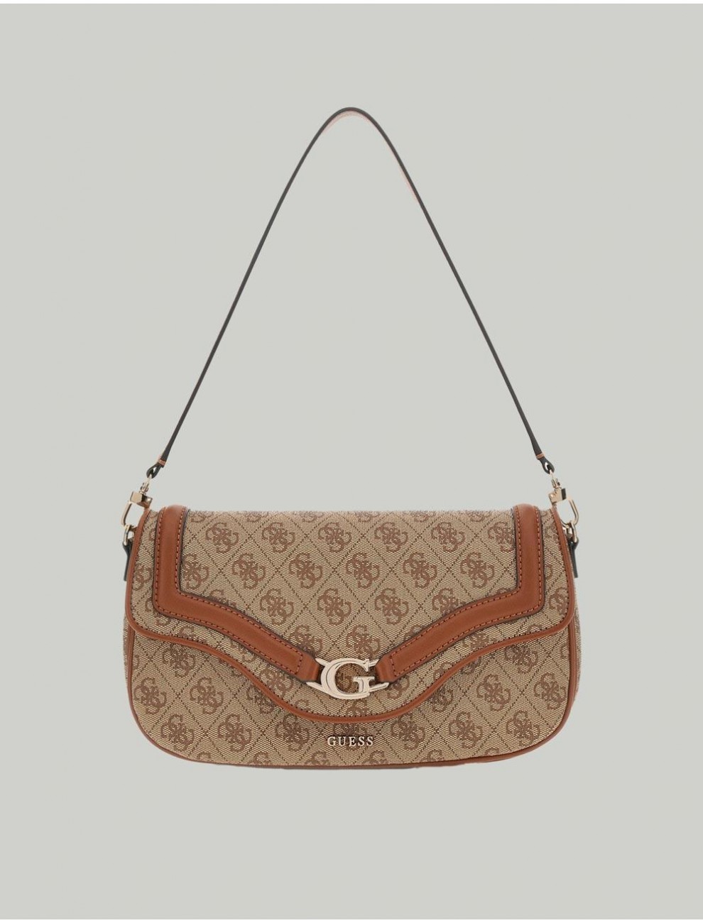 BOLSO GUESS DEA FLAP MARRoN