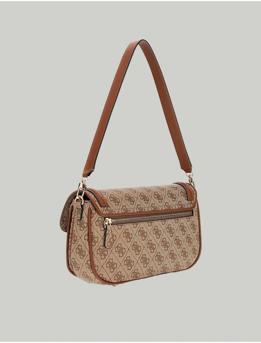BOLSO GUESS DEA FLAP MARRoN