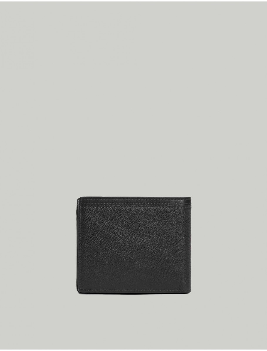 CARTERA TOMMY HILFIGER TH CORP CC AND COIN NEGRO