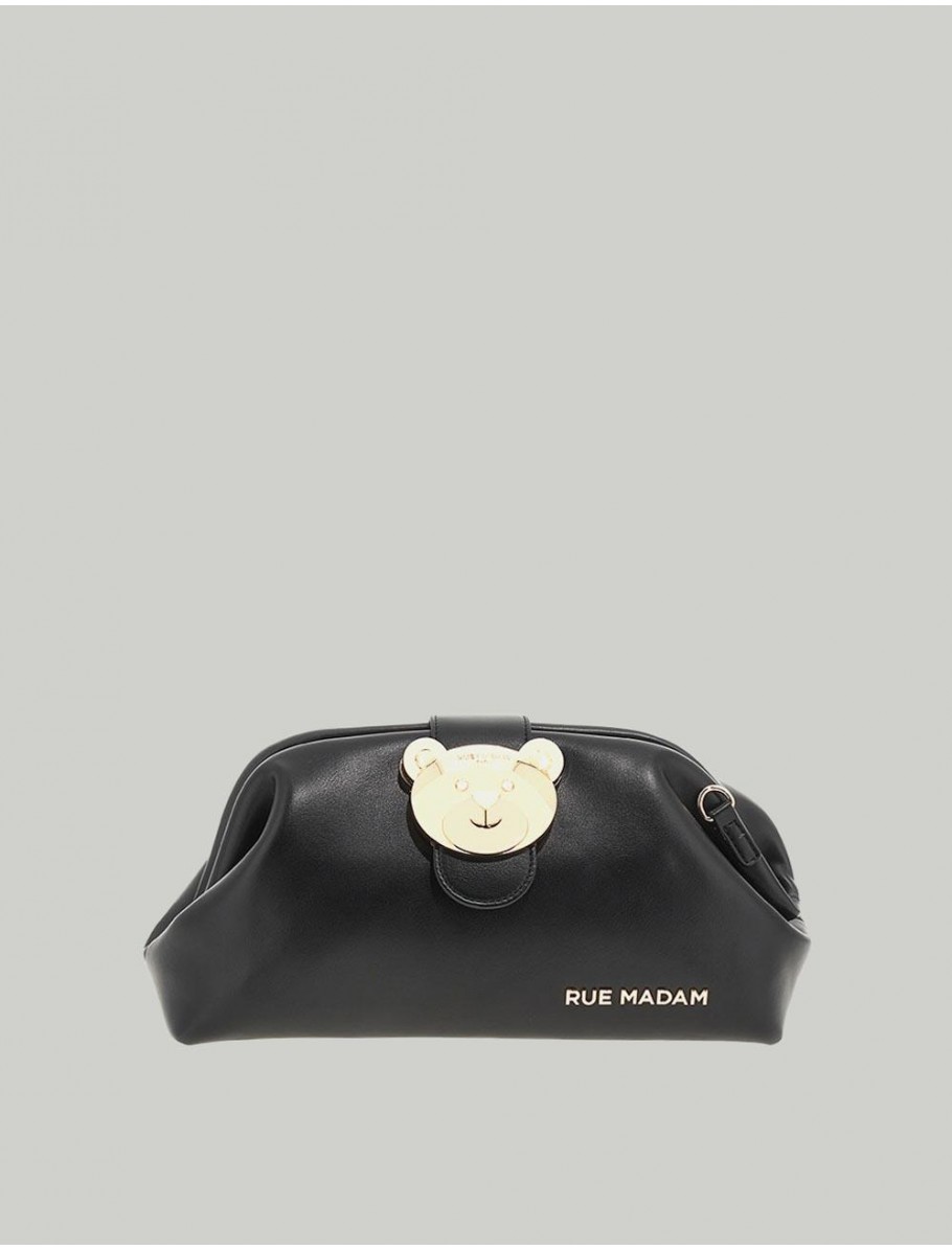 BOLSO RUE MADAM PARIS THE POUCH CLUTCH NEGRO