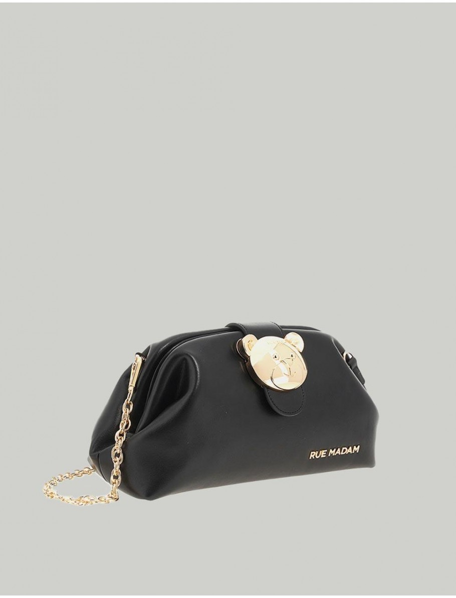 BOLSO RUE MADAM PARIS THE POUCH CLUTCH NEGRO
