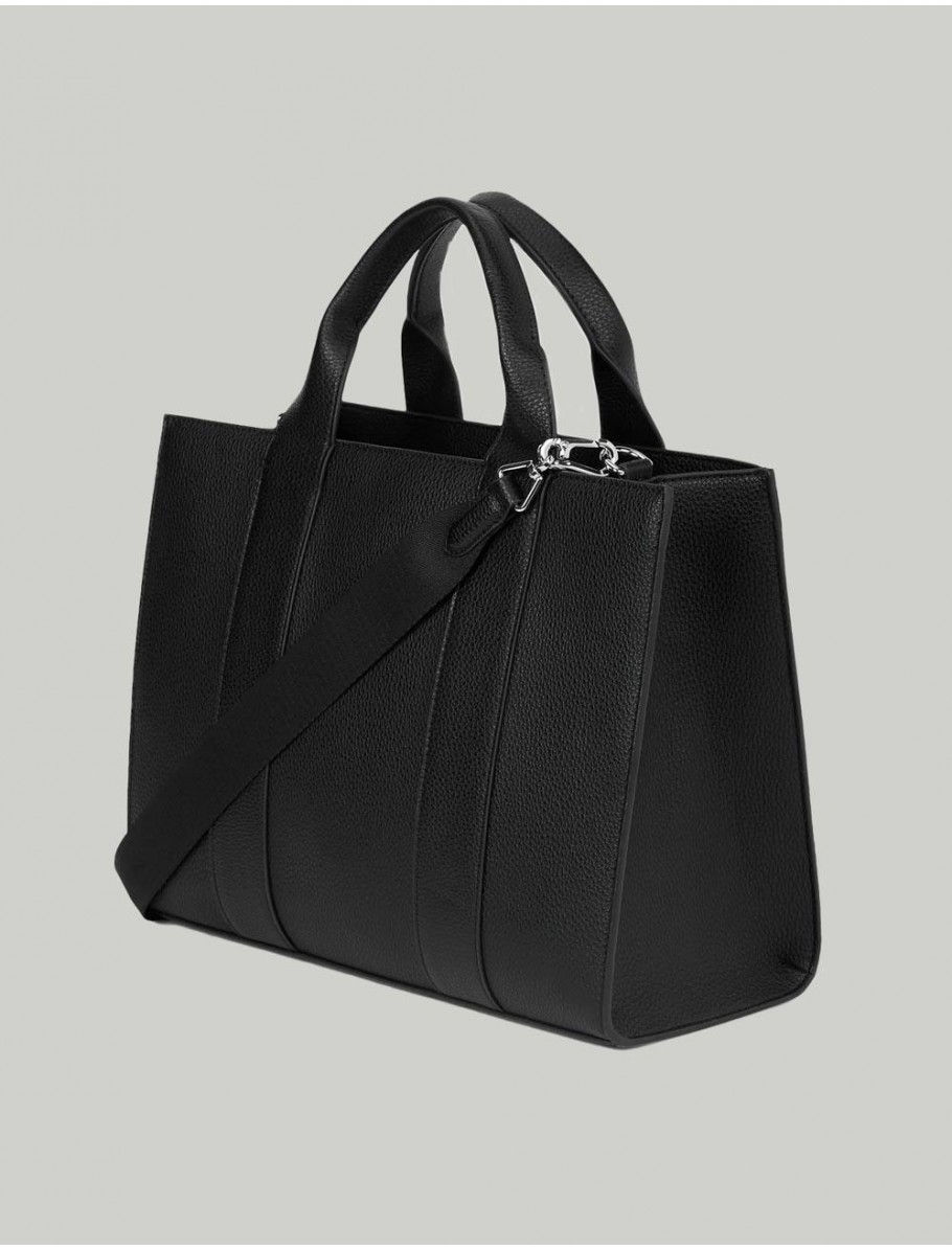 BOLSO KARL LAGERFED K RSG MD SQUARE TOTE PEB EMB NEGRO