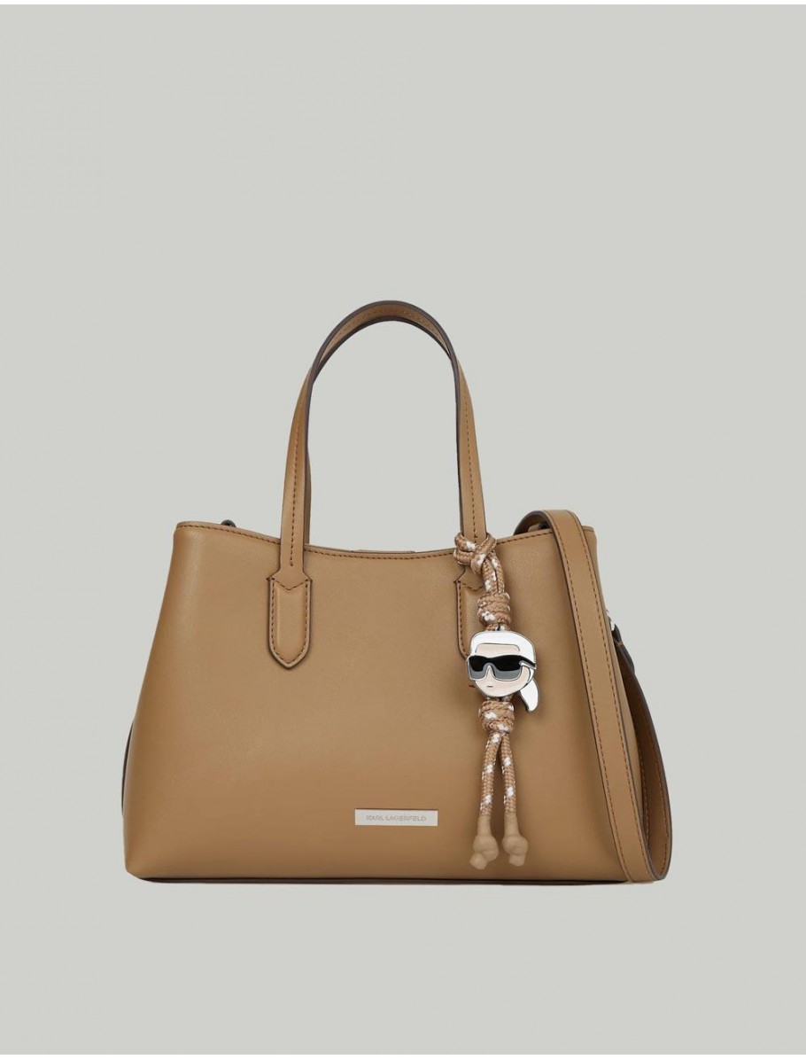 BOLSO KARL LAGERFED IKON SMOOTH SM TOTE MARRoN