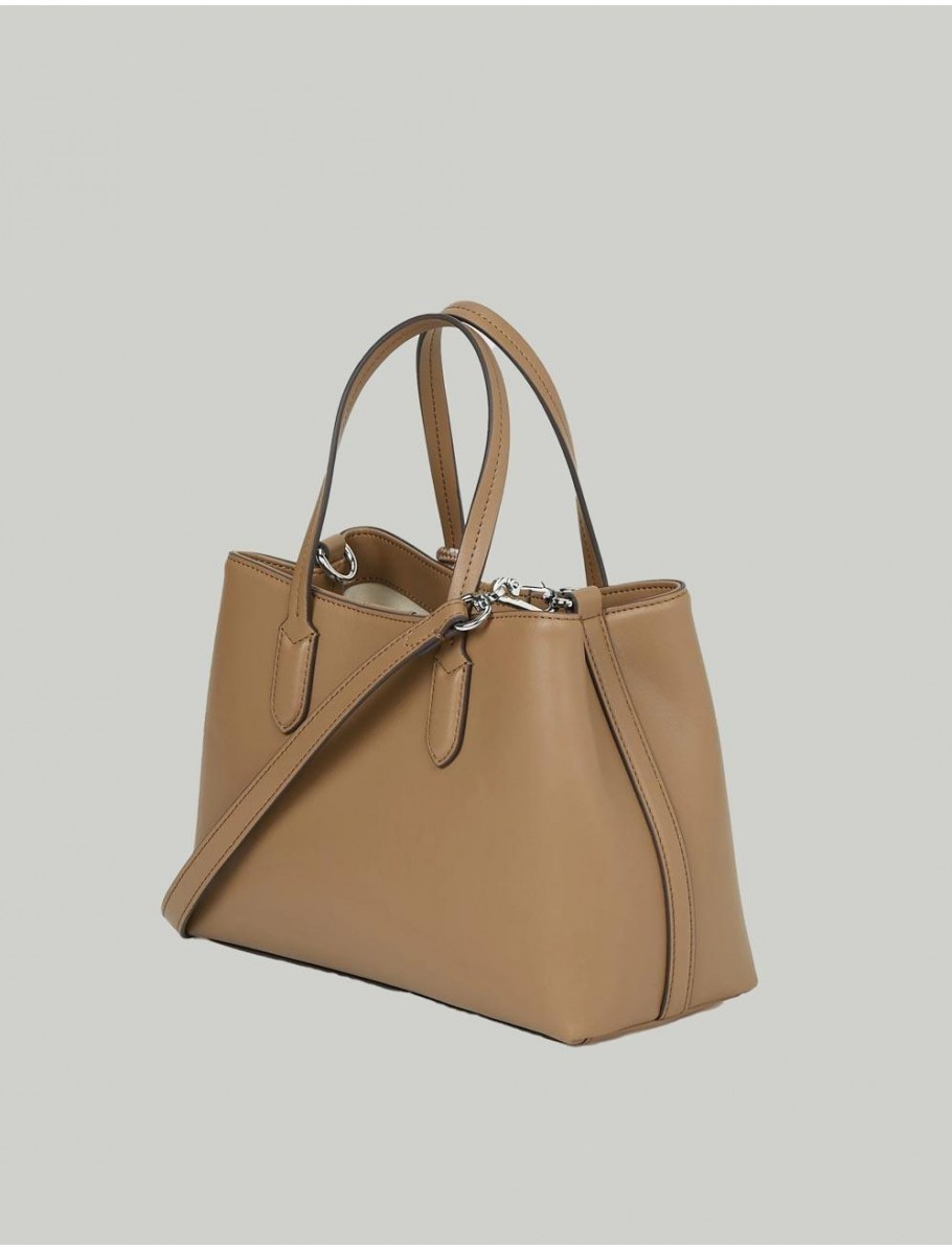 BOLSO KARL LAGERFED IKON SMOOTH SM TOTE MARRoN