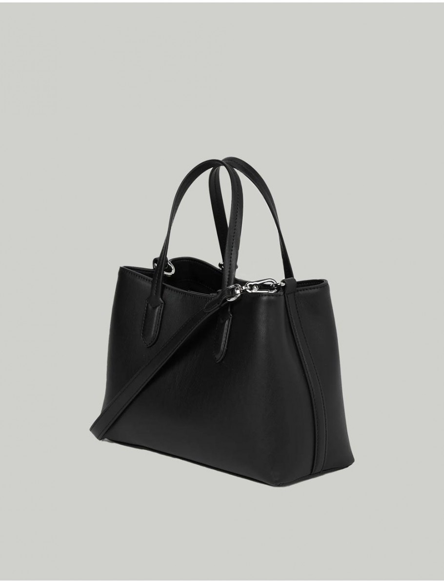BOLSO KARL LAGERFED IKON SMOOTH SM TOTE NEGRO