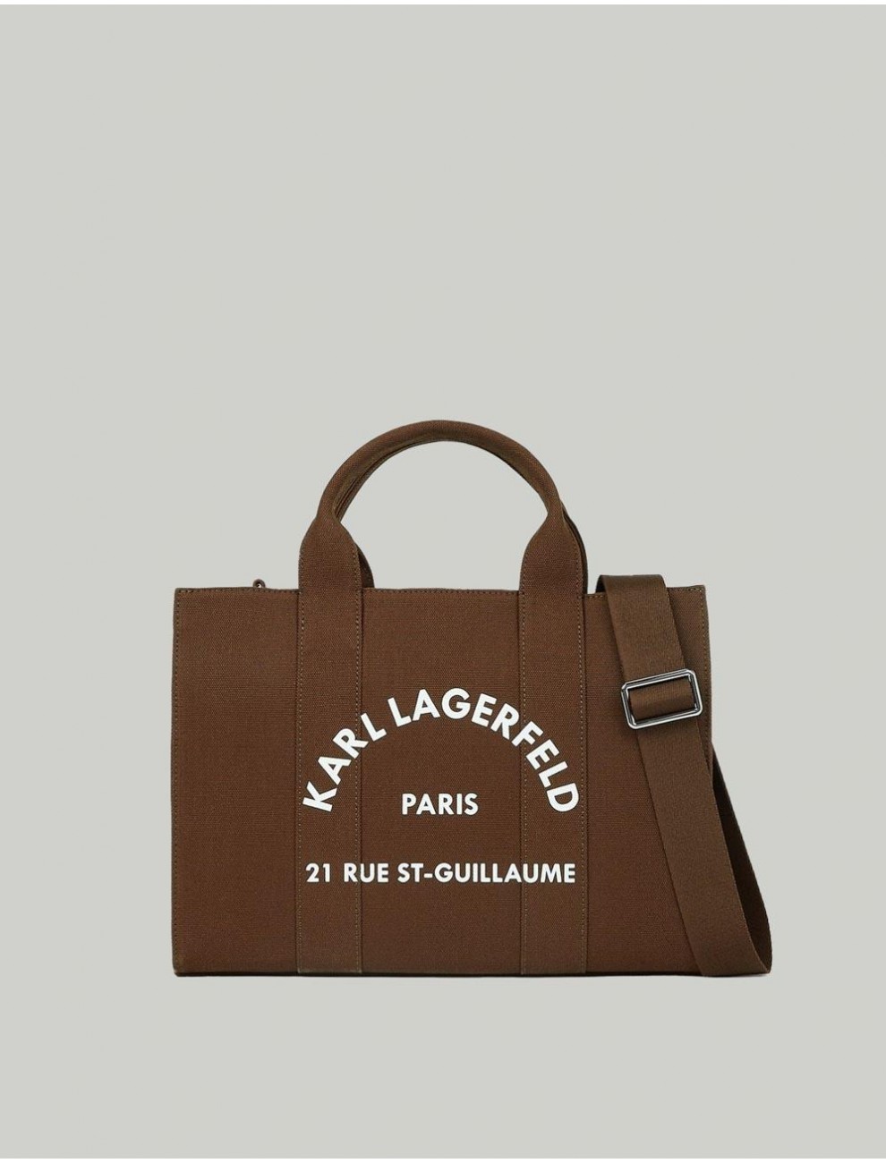 BOLSO KARL LAGERFED RSG SQUARE MEDIUM TOTE MARRoN