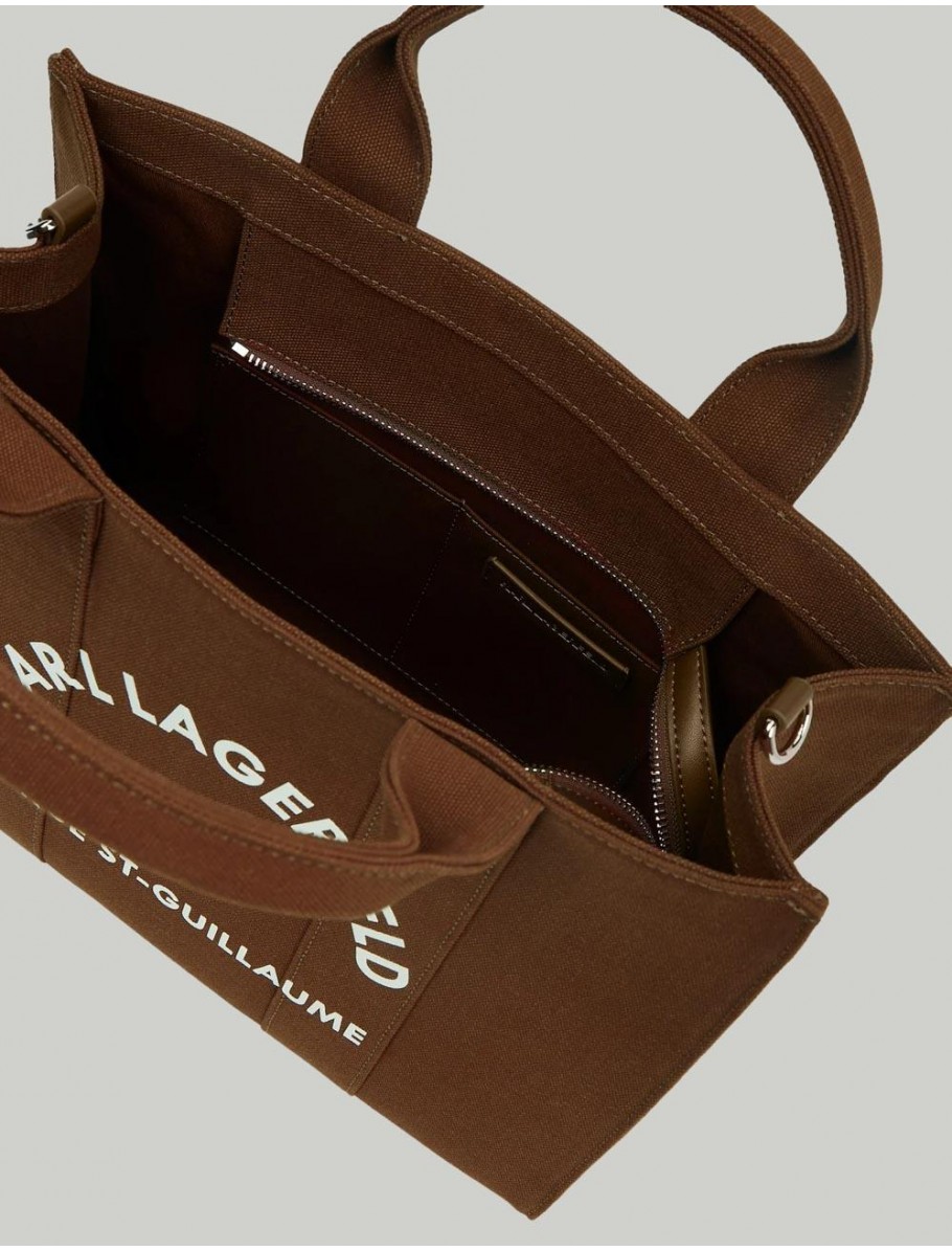 BOLSO KARL LAGERFED RSG SQUARE MEDIUM TOTE MARRoN