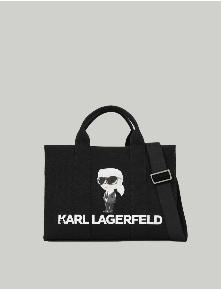 BOLSO KARL LAGERFED IKON KARL SQUARE TOTE NEGRO