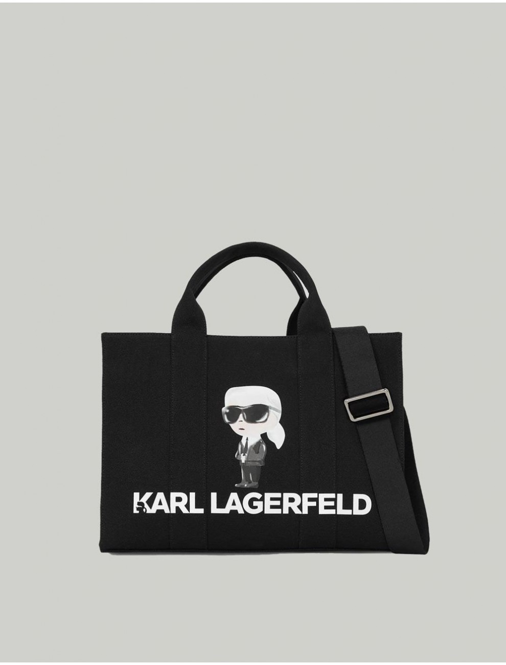 BOLSO KARL LAGERFED IKON KARL SQUARE TOTE NEGRO
