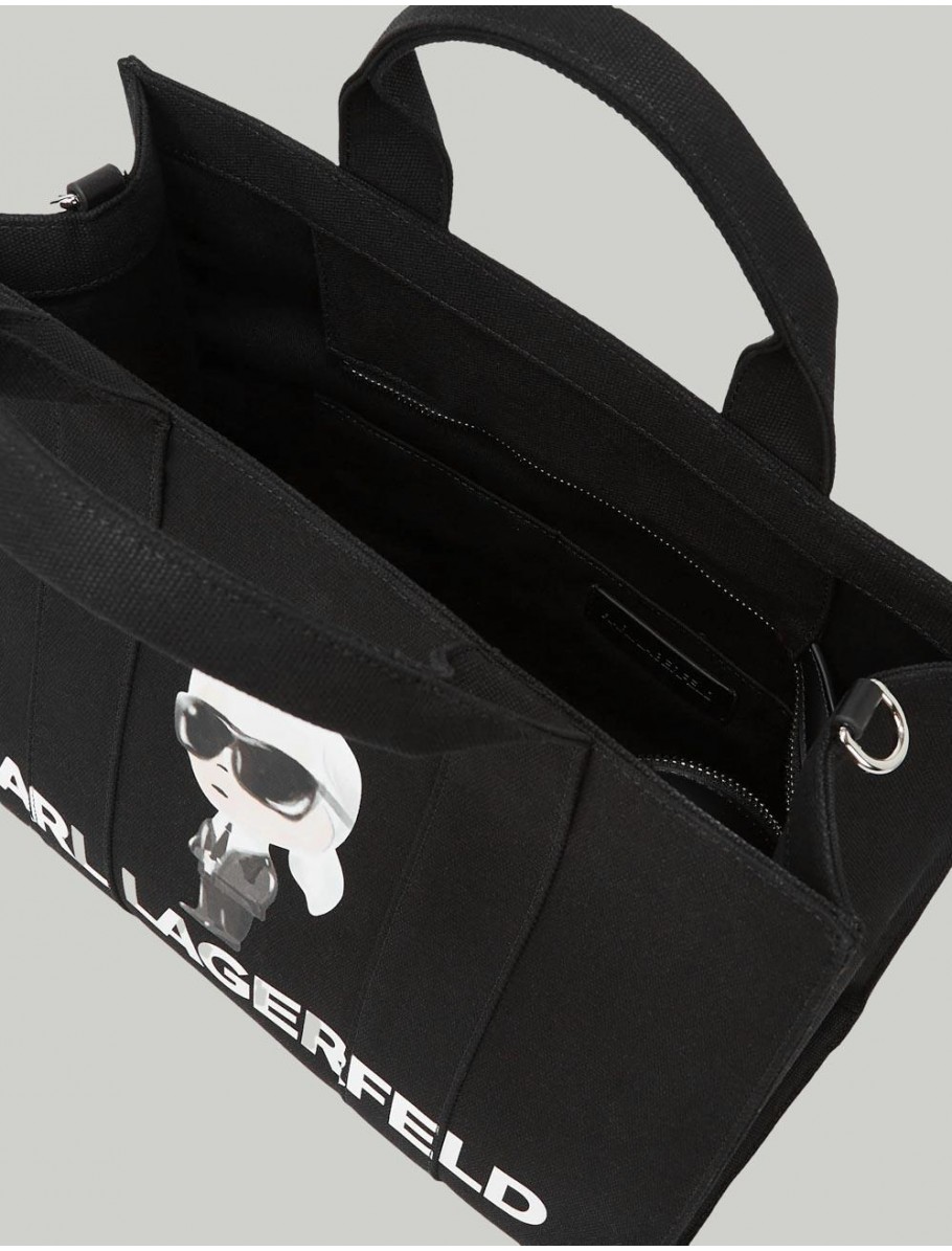 BOLSO KARL LAGERFED IKON KARL SQUARE TOTE NEGRO