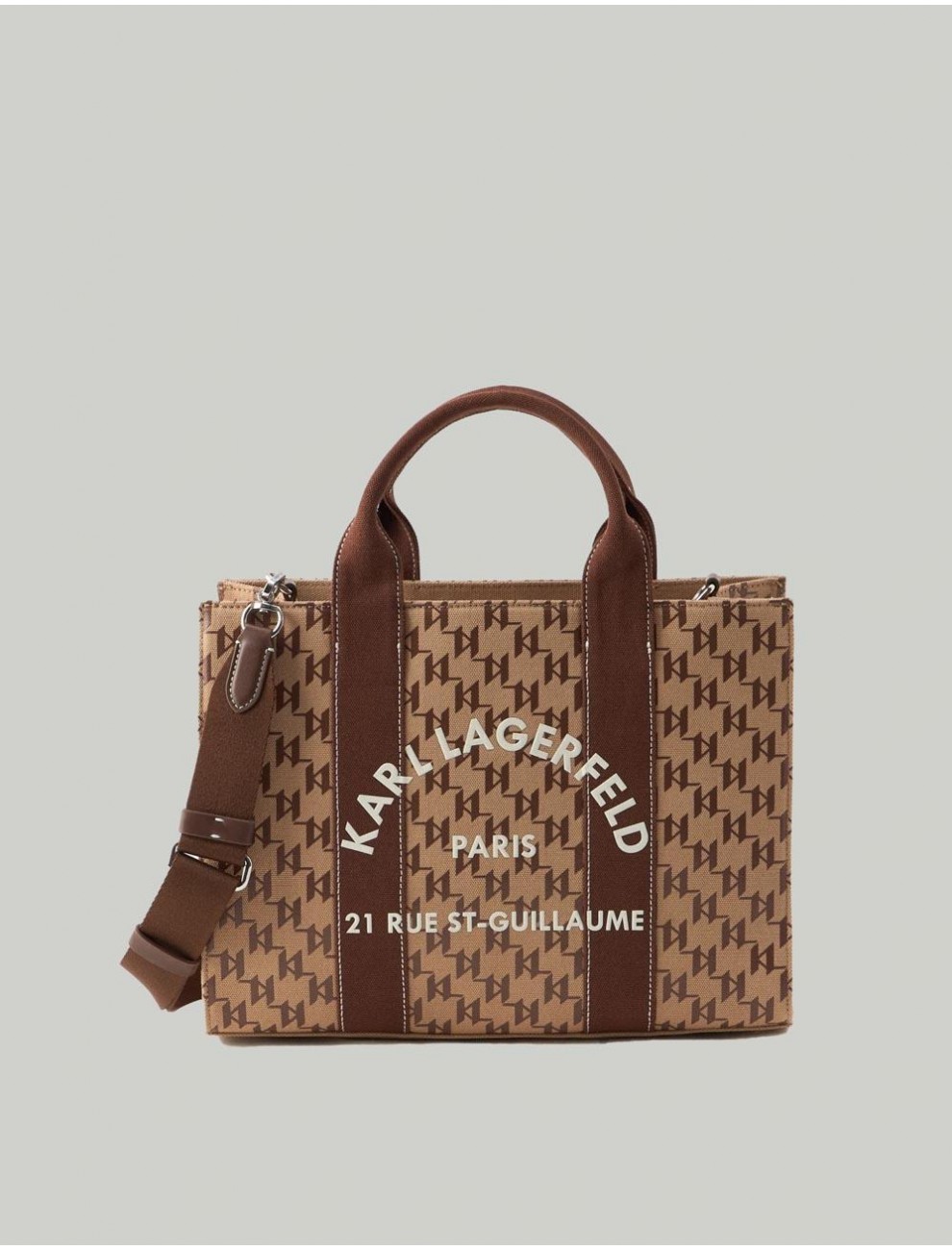 BOLSO KARL LAGERFED K RSG SQUARE MONO M MARRoN