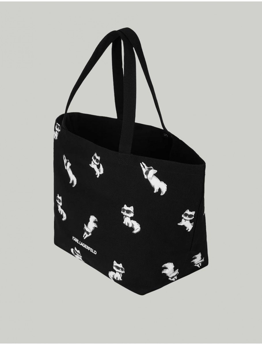 BOLSO KARL LAGERFED IKON CHOUPETTE AOP NEGRO