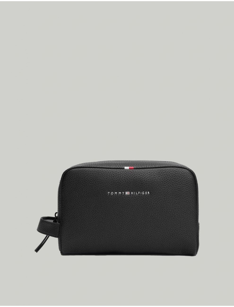 NECESER TOMMY HILFIGER ESSENTIAL PU WASHBAG NEGRO