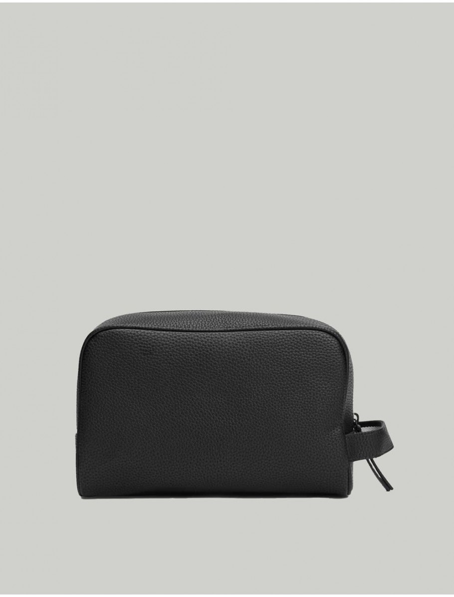 NECESER TOMMY HILFIGER ESSENTIAL PU WASHBAG NEGRO