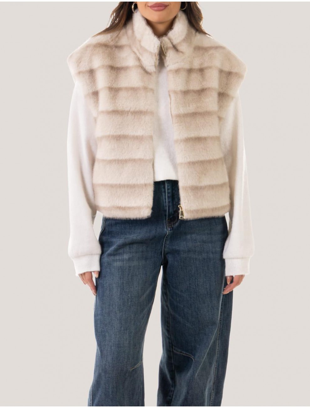 CHALECO OBVIO AMBER BEIG