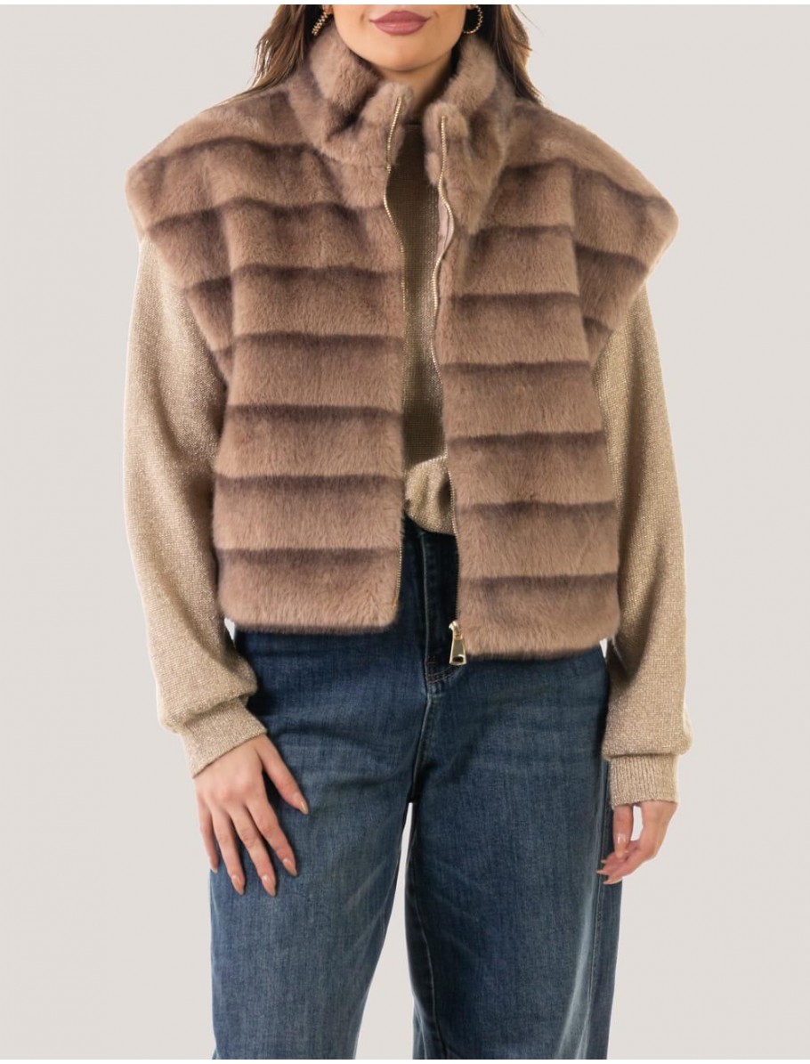 CHALECO OBVIO AMBER TAUPE