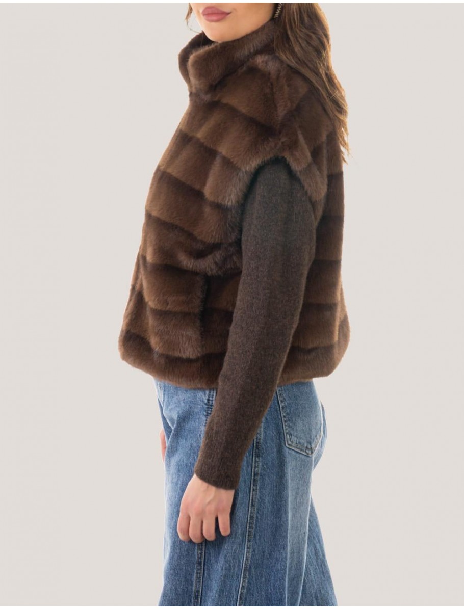 CHALECO OBVIO AMBER MARRoN