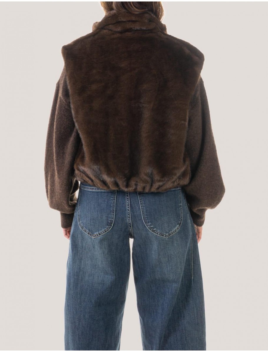 CHALECO OBVIO PETRA MARRoN